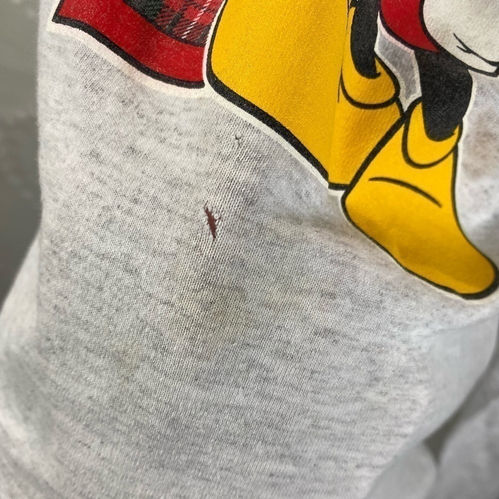 Vintage Mickey Mouse shirt with plaid letter - Picture 8 of 9